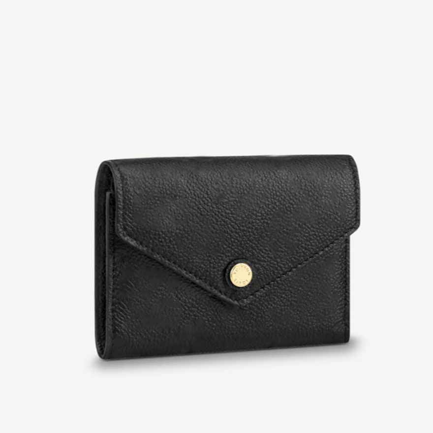 

luxurys VICTORINE Wallet for Women Card Holder Coin Purse Pouch Mono Flower Embossed Leather Clutch Woman Short Wallets, Red flower