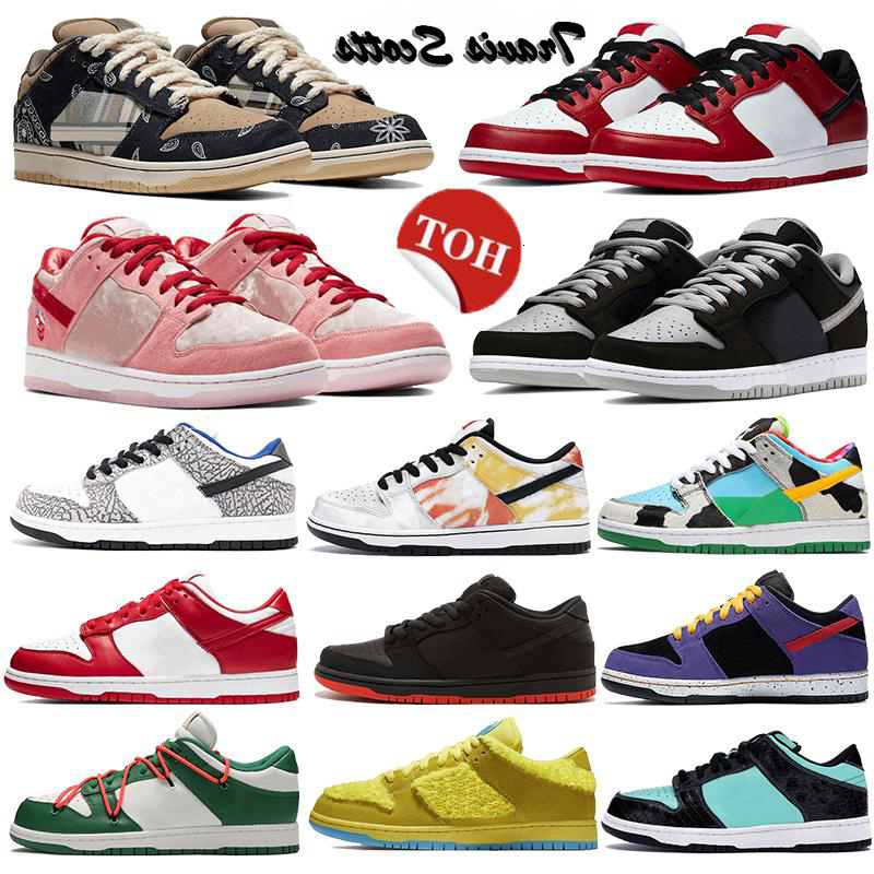 

New shadow TRD QS Chunky Dunky Platform Low skateboard Sean Chicago Travis Scotts University red women men Running shoes Sports Sneakers