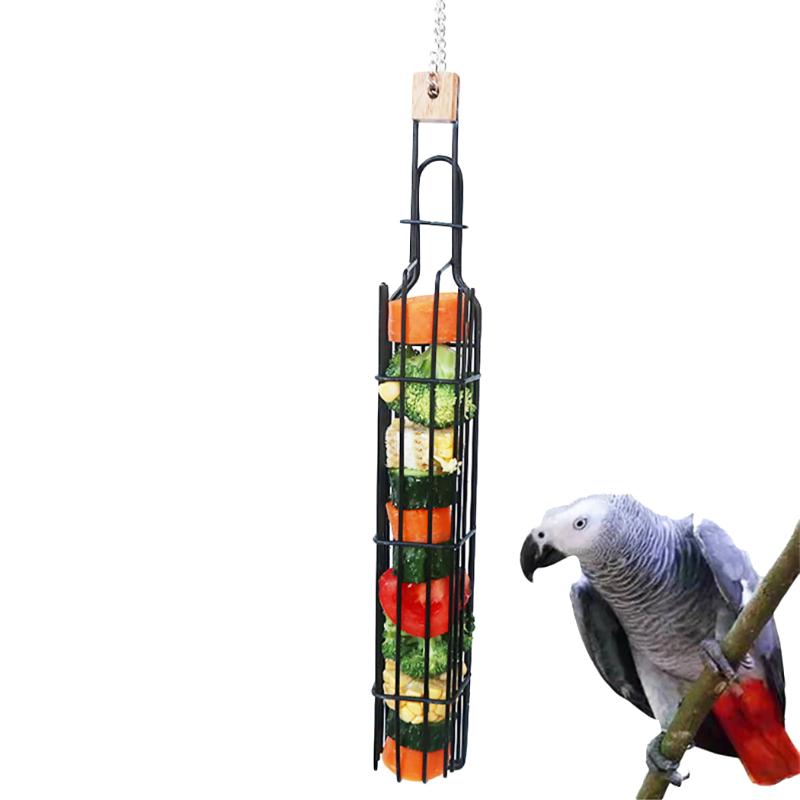 

Other Bird Supplies 1pcs Stainless Steel Basket Metal Versatile Creative Parrot Fruit Treat Feeder