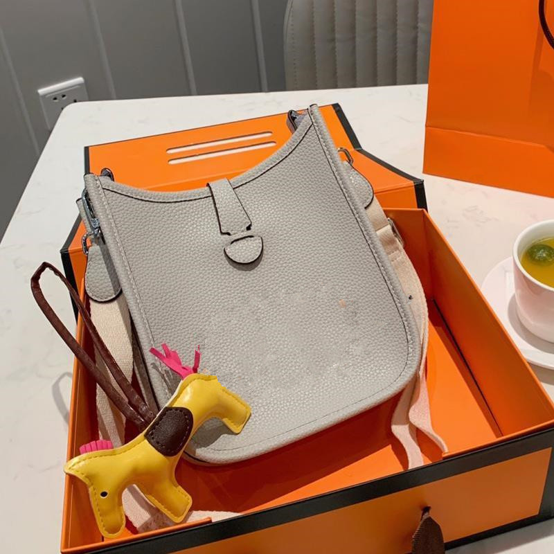 

Totes Handbags Cross Lady Purse H Lichi Pattern Leather Letter Shoulder Width Bags Body Single Genuine Belt Plain, Red