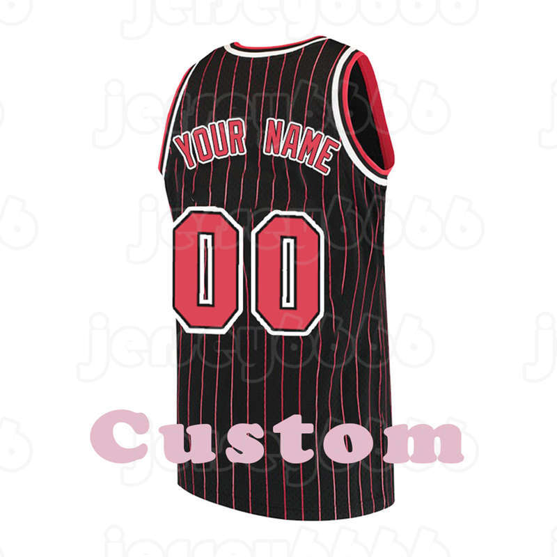 

Mens Custom DIY Design personalized round neck team basketball jerseys Men sports uniforms stitching and printing any name and number stripes red white 2021