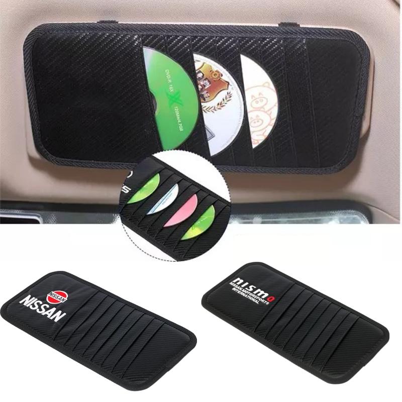 

Car Organizer 1PC CD Bag Glasses Card Case Clip Holder Storage For Qashqai Sylphy Leaf Murano X-Trail Xterra Tiida