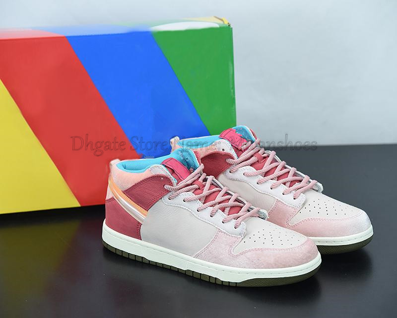 

SB High Dunk Kentukey Chunky Dunky Shoes Joint Jelly Pale Pink Social Status x Nk Syracuse Civilist Skateboard Outdoors Fallow Sneakers Board Shoe, White;red