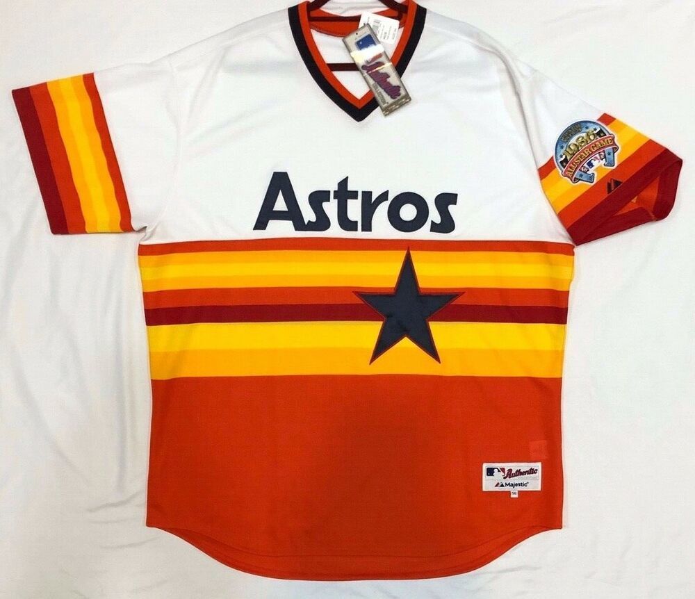 

Custom Houston RAINBOW Jersey VERY RARE ALL STAR PATCH Stitched Add Any Name Number -6XL Men Baseball Jerseys, As pic