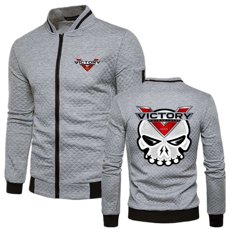 

Men's Hoodies & Sweatshirts 2021 Male Jacket VICTORY Logo Print Custom Made Solid Color Cotton Leisure Trend Men Zipper Jackets Cardigan Man, Black