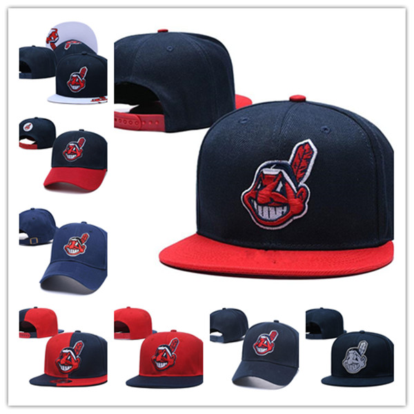

Top Selling Men's Cleveland Fan's  Adjustable Hat Fashion Brand Hip Hop Flat Brim All Team Baseball Snapback Caps Men Women Bonnet Street Bone Chapeau HHH