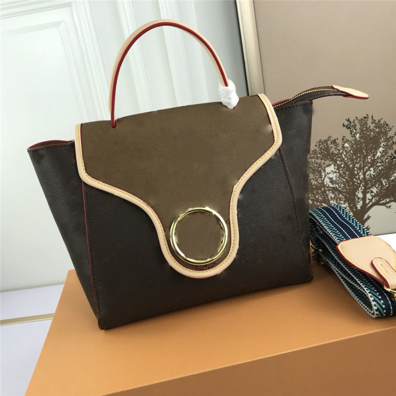 

2021 Womens Hand Shoulder Bag Fashion Shopping Bags Authentic Genuine Leather Size: 24*22*13 V-04