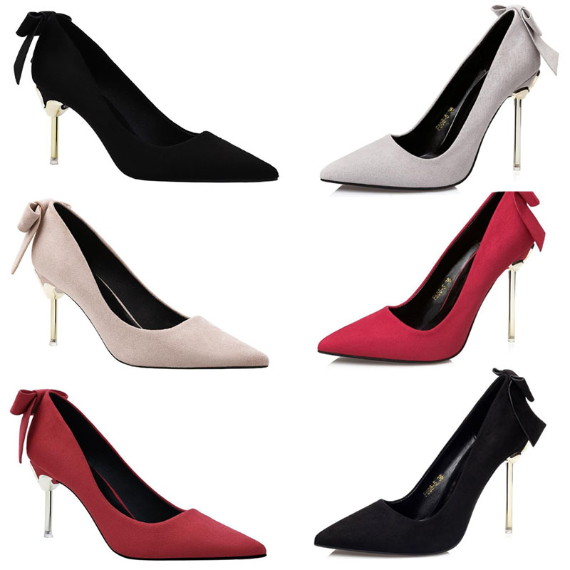 

2021 red bottom Dress shoes fashion high heels for women party wedding triple black nude yellow pink glitter spikes Pointed rhinestone Genuine Leather shoe 33--43, Boxes