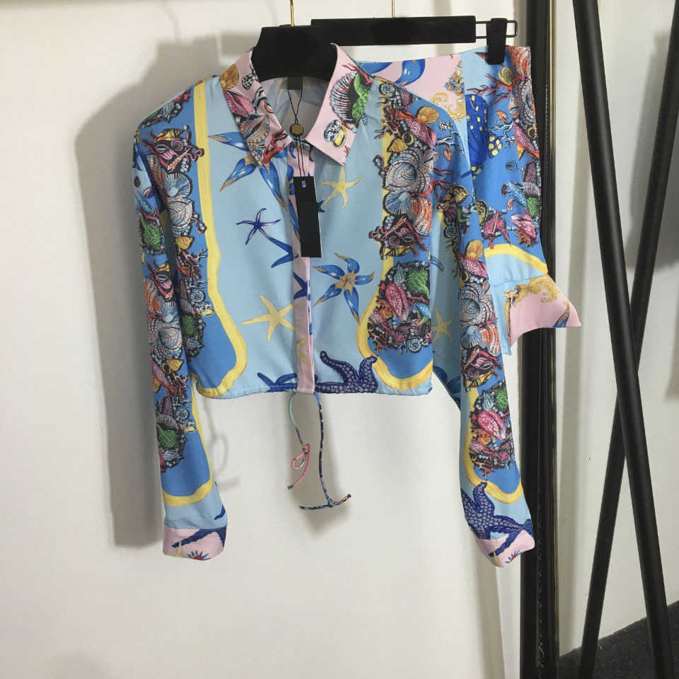 

625 2021 Minlan Style Spring Summer Brand Same Style Two Pieces Sets Short Skirt Empire Lapel Neck Long Sleeve High Quality meiyi, Customize