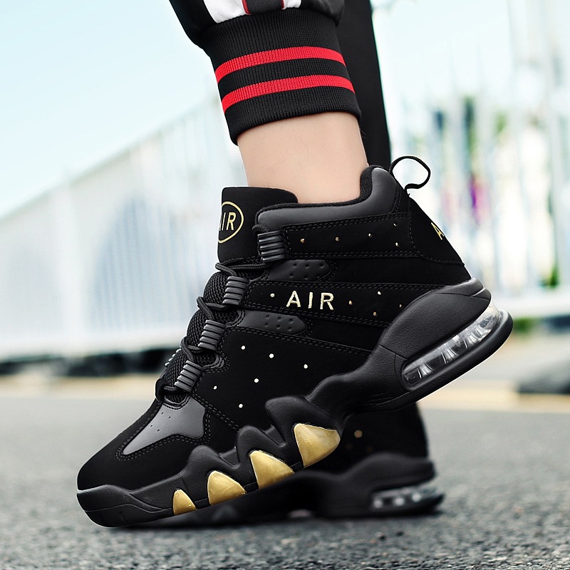 

Men Sports Sneakers Dunks Shoes Cushioning Athletic Mens Comfortable Breathable Retro Black Gold 39-44 4002, White