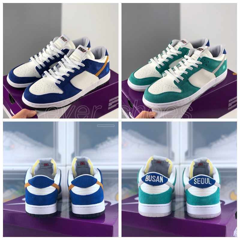 

Dunk Mens SB Road Sign Kasina Low SP 80s Busan SEOUL Green Industrial Blue Skateboard Running Shoes Sports Trainers Casual Sneakers, #1