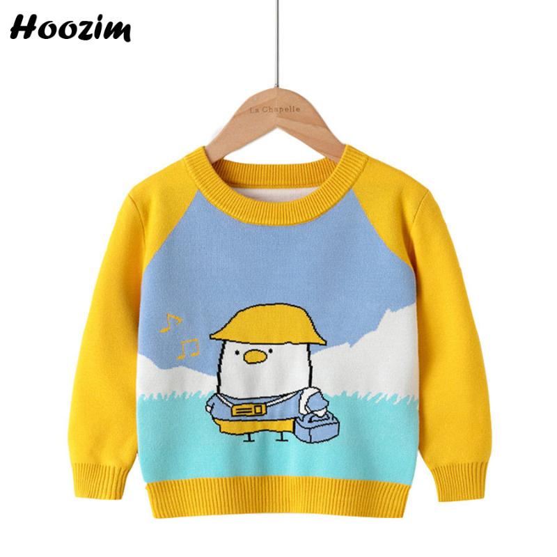 

Casual Yellow O Neck Long Sleeve Knitted Sweater Boys 2-8 Years Spring Color Block Cartoon Cotton Crochet Pullover Girls, Blue