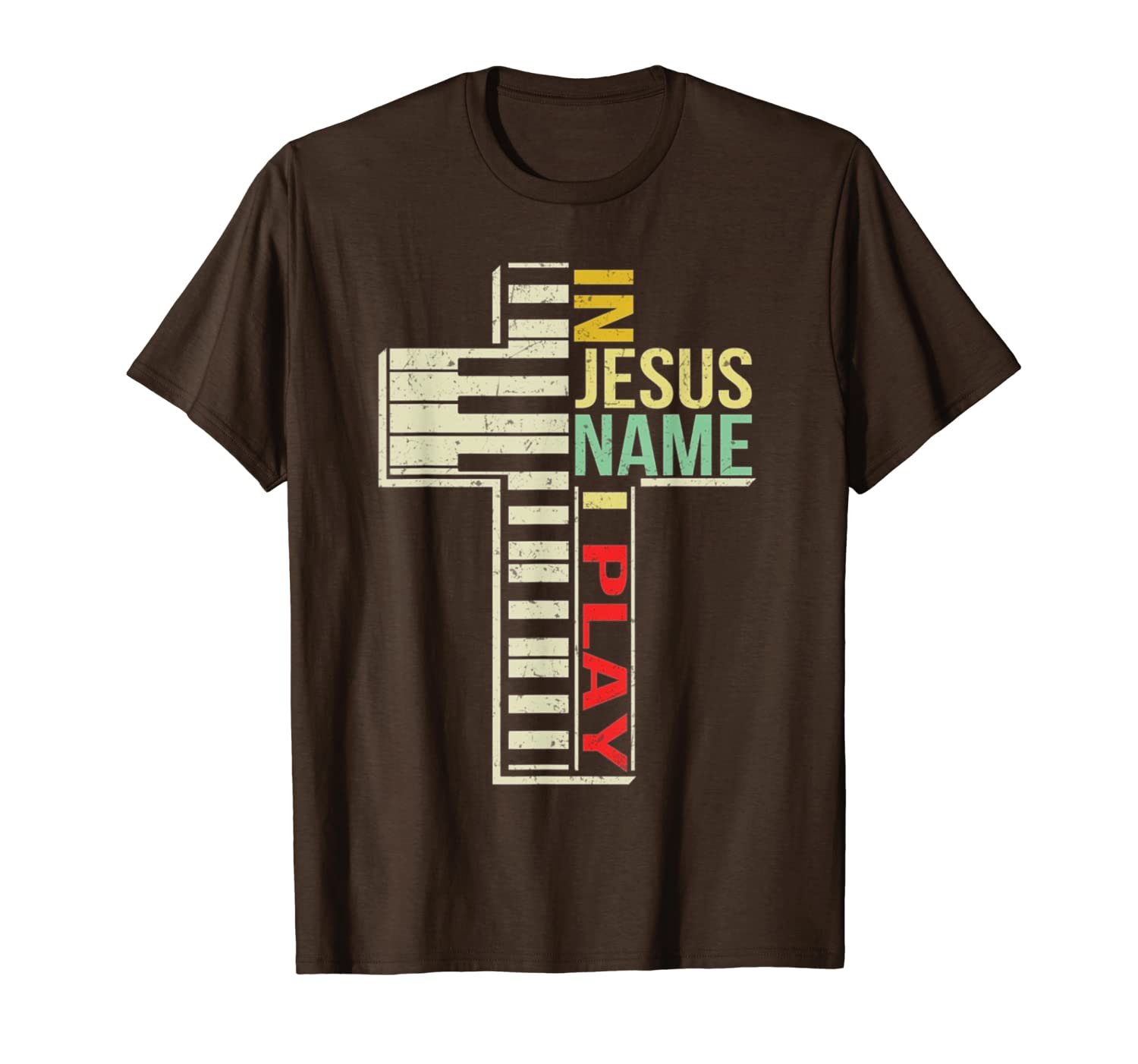 In Jesus Name I Play T Shirt, Music Is My Life, funny piano-image-699510877