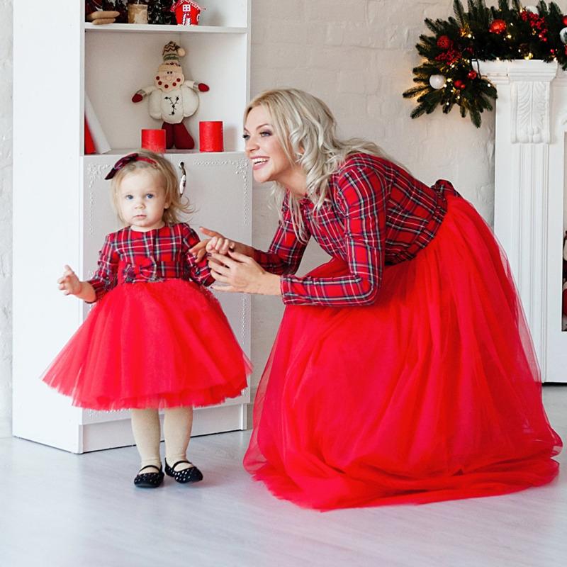 mommy daughter christmas dresses