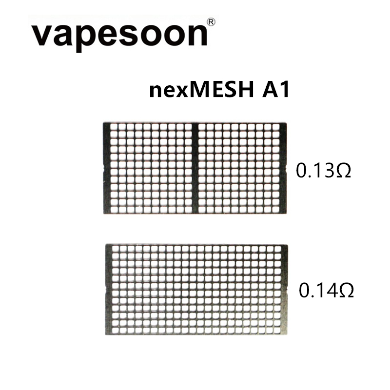 

nexMESH A1 0.13ohm 0.14ohm Mesh Coil Heating Wires 17*8.5mm (10pcs/pack) DIY Vaporizer Atomizer for Profile RDTA M RTA