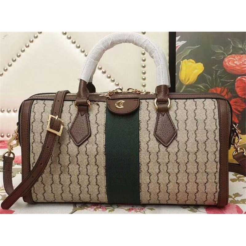 

5a 524532 W32cm Ophidia Medium Top Handle Bag,zipper Closure,microfiber Lining,come with Dust Bagyw