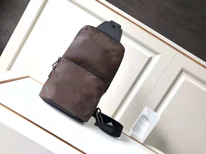 

Men Crossbody Bag Luxurys Shoulder Bags Designer Purse N41719 Canvas High Quality Casual Chest Packs 5 colors Choose, Brown flower printed