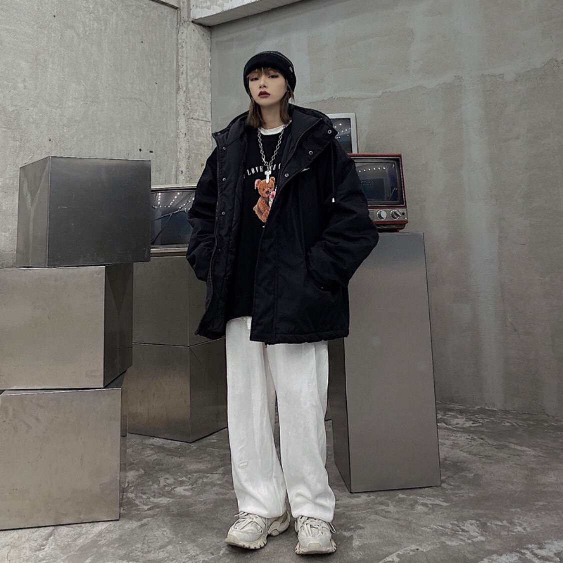 

Men's jacket down motorcycle sweatshirt high quality long-sleeved zipper windbreaker winter windproof and warm outdoor clothing, Make up for price