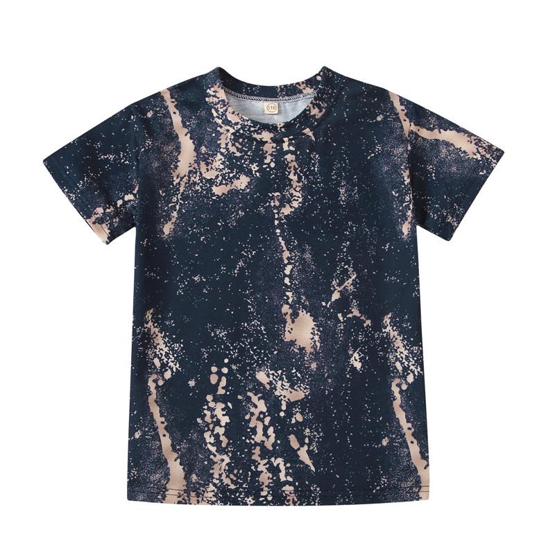 

Girl's Dresses Fashion Kids Girls Short Sleeve Straight Dress Print Round Neck Casual T Shirt Summer Loose Top 1-5Y, As pic
