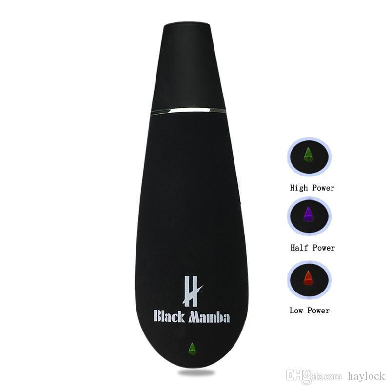 

Original Dry Herb Vaporizer Black Mamba vape smoking DRY HERB VAPORIZER Herb Portable Pen herbal Vaporizer Tobacco smkoing Pipe Vaporizers