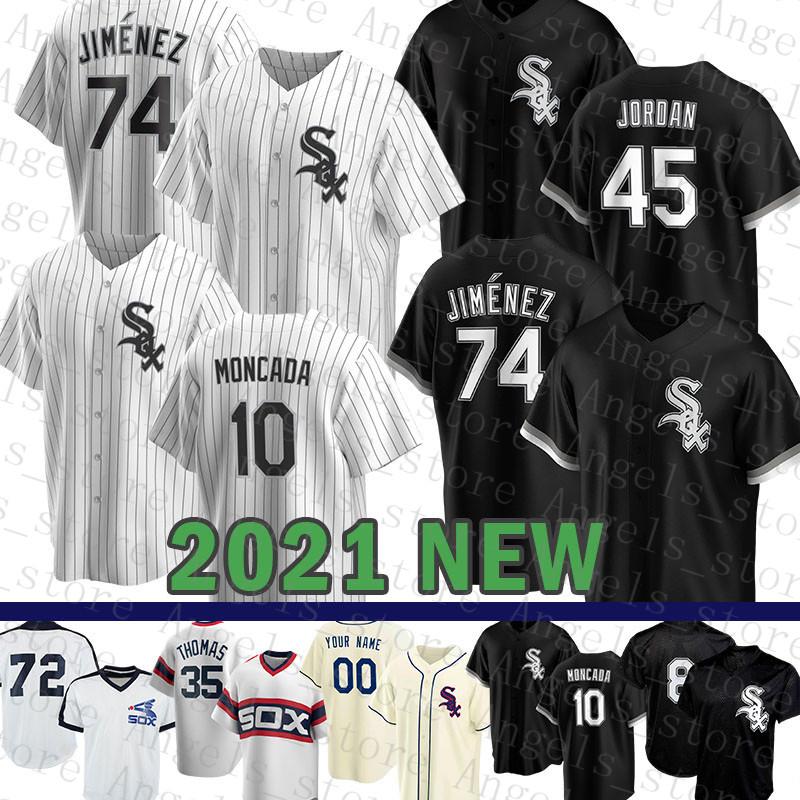 

Chicago Baseball Jersey White Sox Custom 74 Eloy Jimenez 45 Michael 7 Tim Anderson 8 Bo Jackson 10 Yoan Moncada 40 Reynaldo Lopez 5 Sanchez, Blue;black
