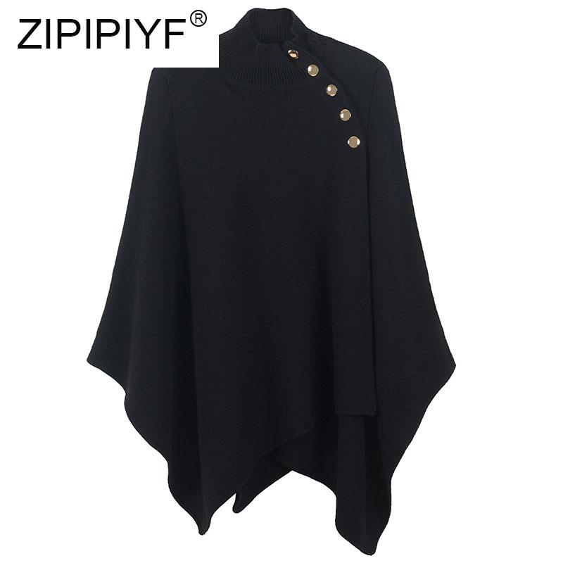 

Women' Sweaters Women Knited Sweater Solid Sexy Plus Size Winter Warm Autumn Turtleneck Pullover Cashmere Shawl Female Tops, Black