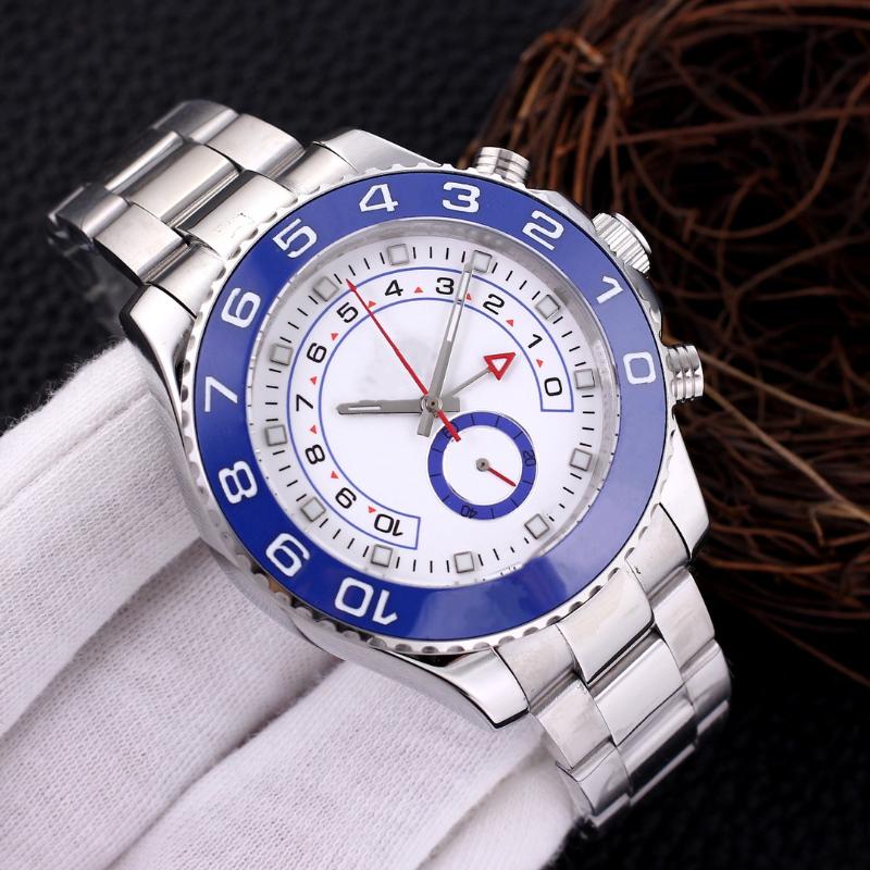 

Wristwatches Yacht Mens Master Automatic Mechanical Movement Two Tone 44MM Sapphire Dial 116681 Oyster Male Clock Watches