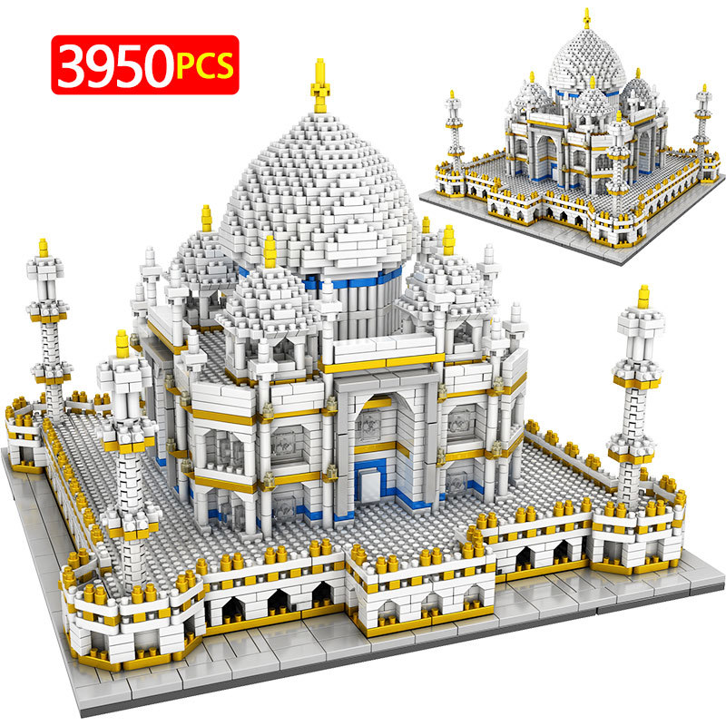 

3950Pcs Toys for Kids Creator Mini Blocks World Famous Architecture Taj Mahal 3D Model Building Blocks Educational Bricks Gifts X0503