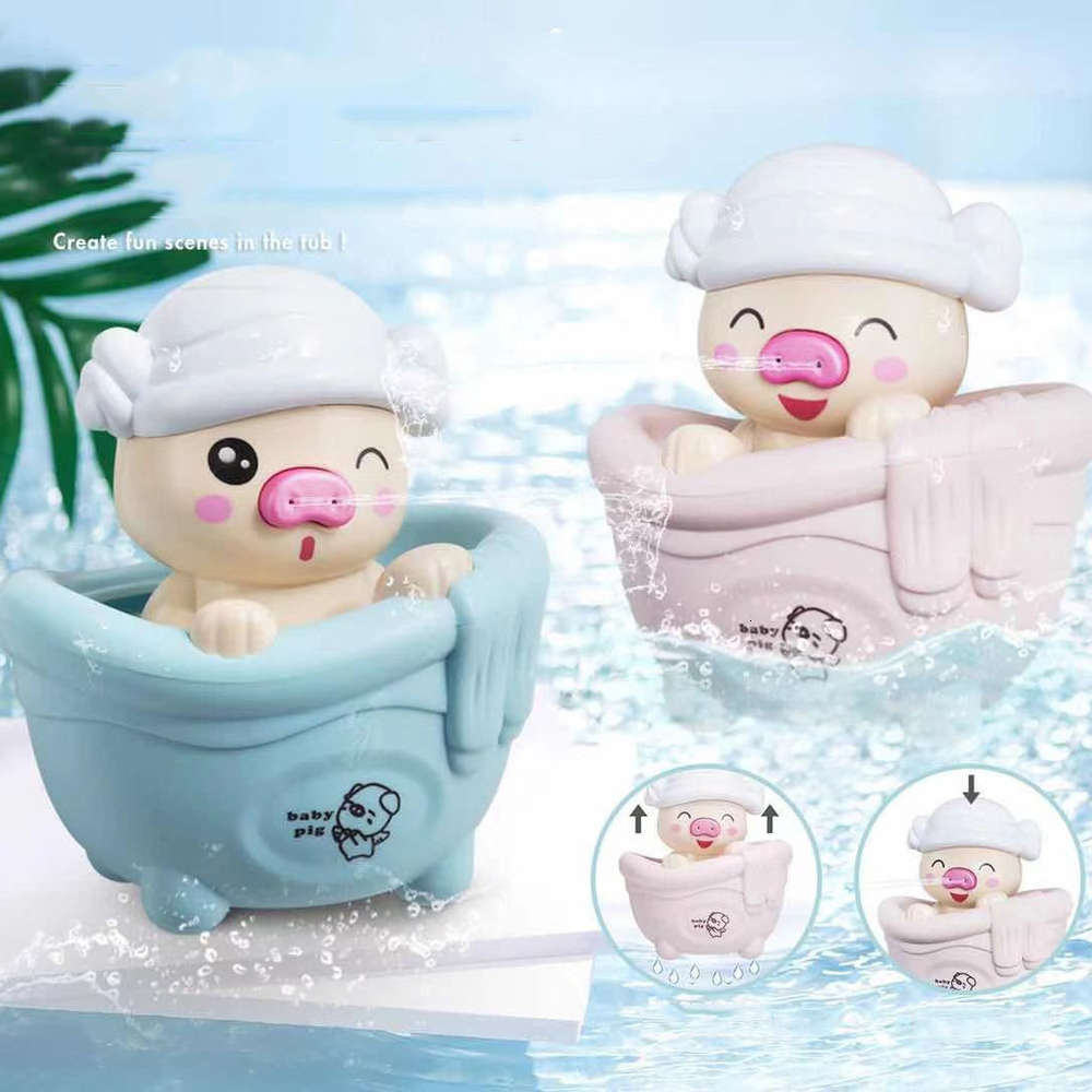 

Summer cute bath pig shower rain water floating children toys