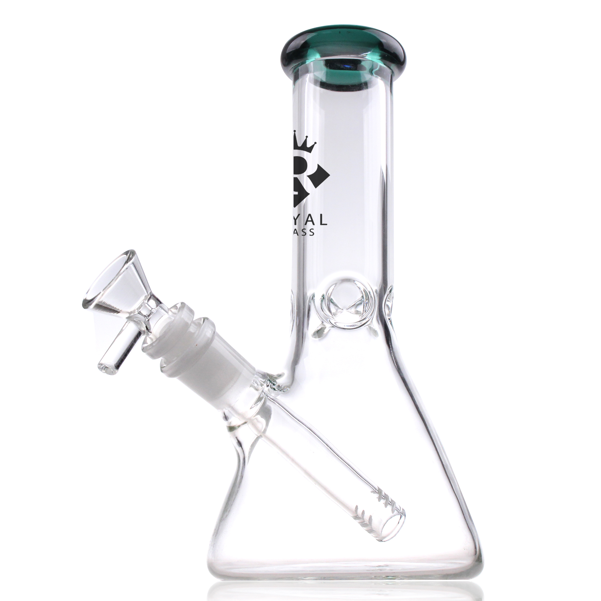 

Hookah beaker Glass Bong water pipes ice catcher thick for smoking 8" bongs