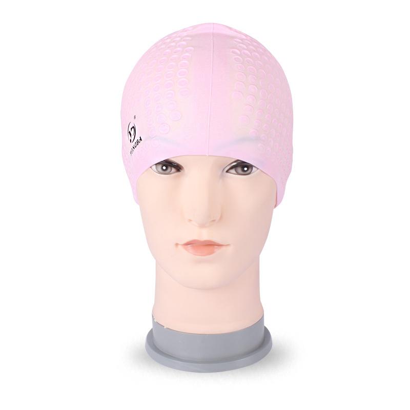 

Silicon Waterproof Swimming Caps Protect Ears Long Hair Sports Swim Pool Hat For Men & Women