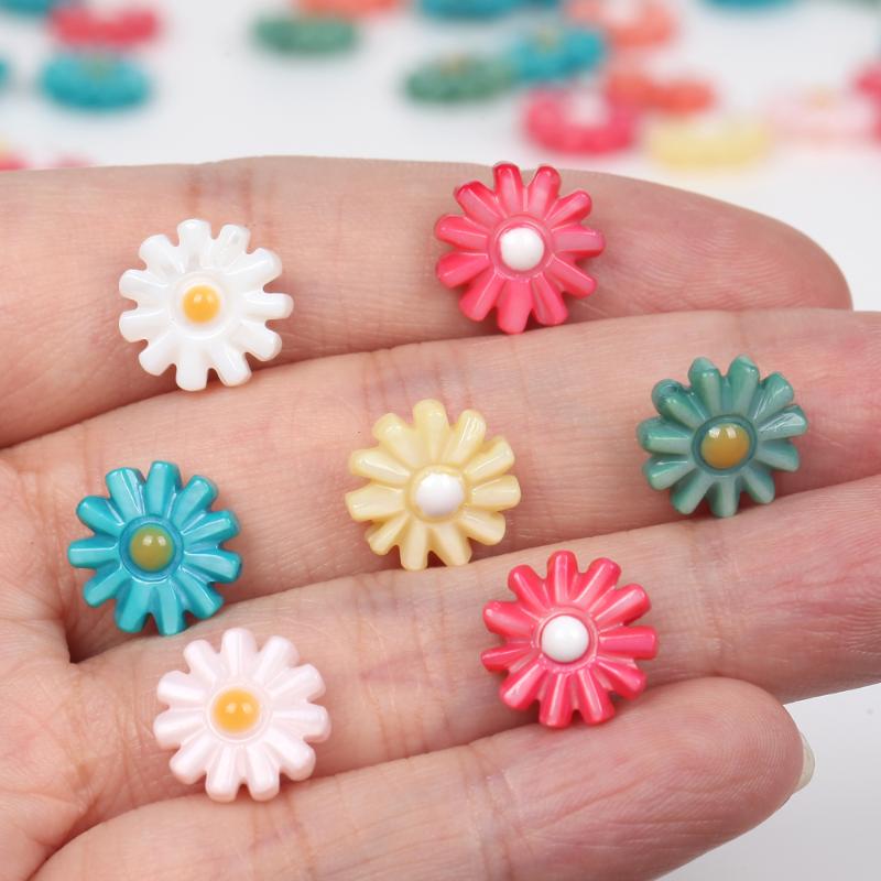 

Other Natural Colorful Freshwater Shell Daisy Mother Of Pearl Loose Spacer Beads For Jewelry Making DIY Bracelet Necklace Handmade12mm