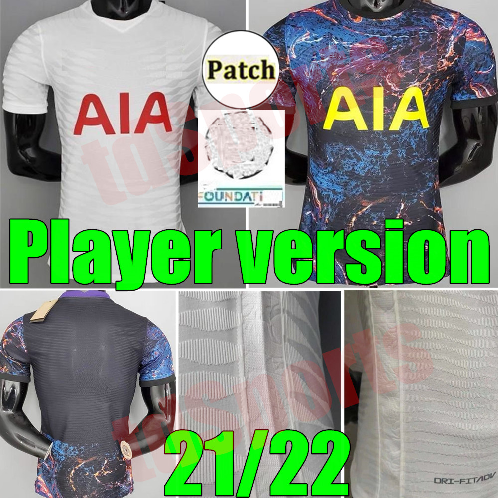 

21 22 KANE SON BERGWIJN Soccer Jerseys Player version 2021 2022 LUCAS SPURS DELE Football shirt BALE NDOMBELE Men uniforms, Home