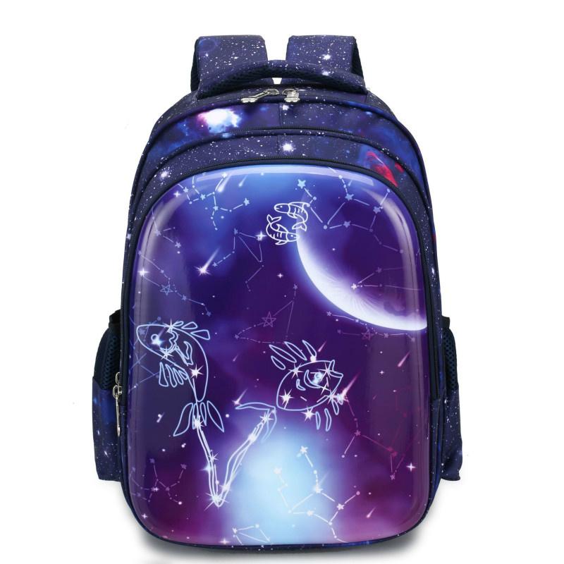 

School Bags Children's Big Blue Waterproof Orthopedic Constellations Backpack Bag For Teen Boys Girls Primary Middle Schoolbag, Virgo
