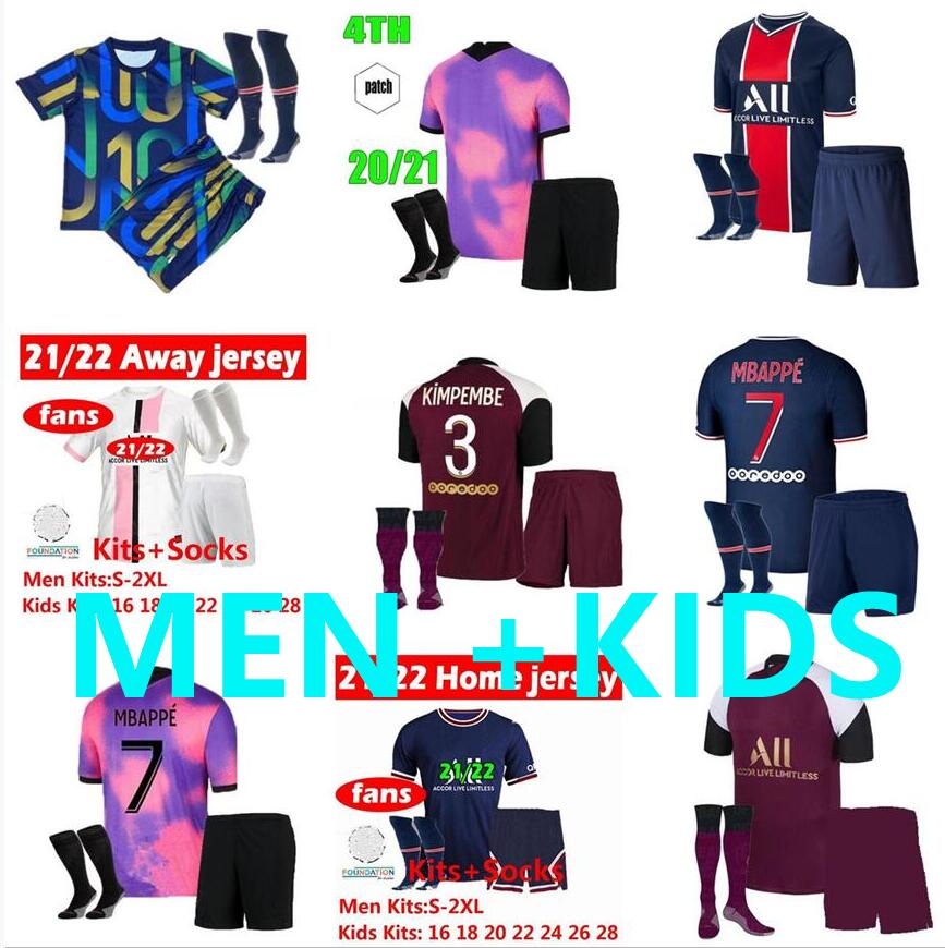 

Tops MBAPPE KEAN soccer jerseys 21 22 Maillots de football shirts 2021 2022 MARQUINHOS VERRATTI KIMPEMBE men + kids kit uniforms enfants mai, Black;yellow