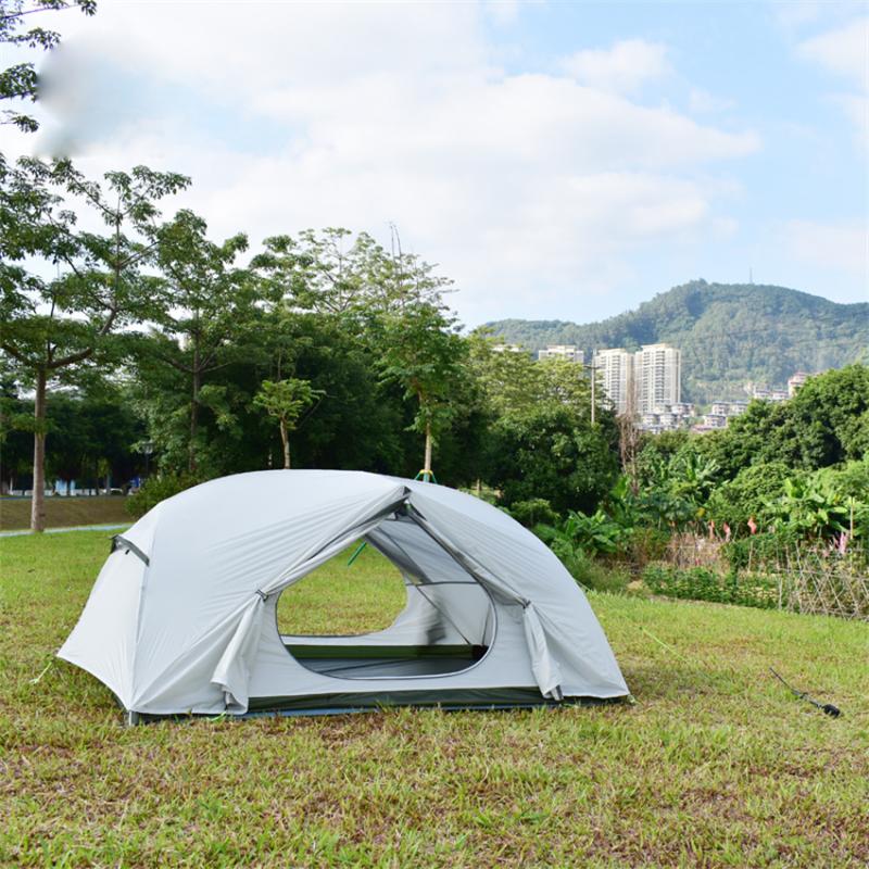 

Tents And Shelters 15D Silicone Coated Nylon Ultralight Camping Tent Portable 3Persons Double Layer 4 Season Outdoor Climbing Waterproof