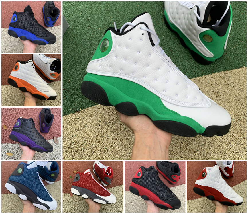 

2021 Basketball Shoes Mens 13s Jumpman 13 Court Purple Reverse Bred Obsidian Hyper Royal JORDÁN Starfish Playground Lakers He got game Gym Red Flint Grey Toe Sneakers, Bubble package bag