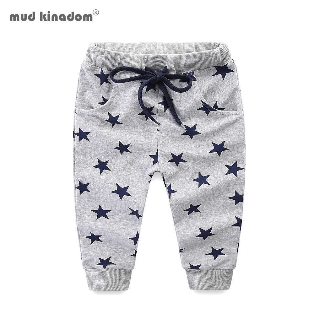 

Mudkingdom Boys Jogger Pants Stars Printing Drawstring Casual Kids Sweatpants 210615, Navy blue