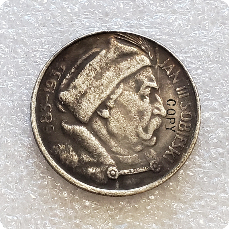 

1933 Poland 10 Zlotych Sobieski Copy commemorative coin