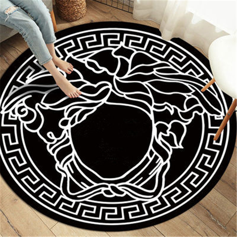 

fashional round Modern door carpet living room rug bedroom household Quick dry fashion style classical bathroom mat, Model 1