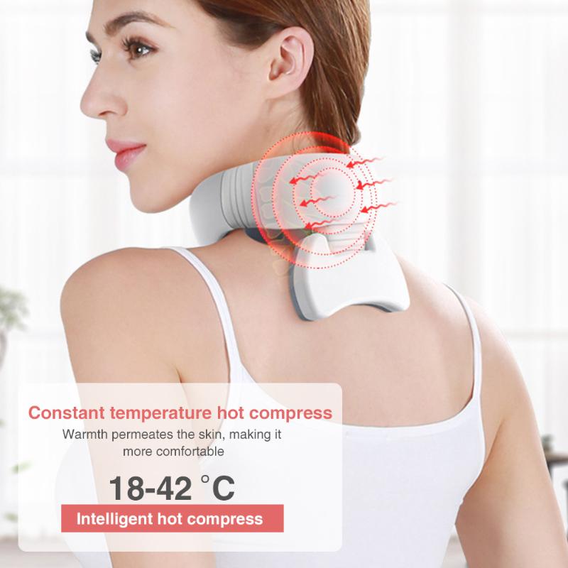 

Travel Remote Control Neck Massager Relieve Pain Shoulder Body Relax Multifunctional Portable Physiotherapy Home Office Electric Massagers