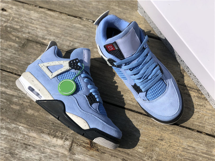 

2021 4 4s SE University Blue Man Basketball Shoes Top Suede Material Fashion Sneakers Outdoor Trainers Special Edition Full Size 40--47