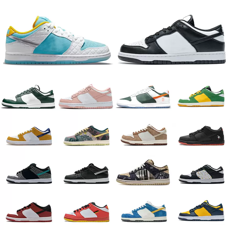 

Designer dunks men women Dress shoes Good quality and low price University Red Coast Green black white rainers mens, Customize