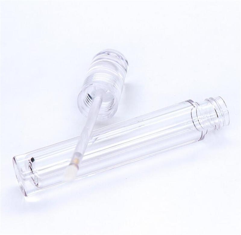 

ip Gloss Tubes Empty 7.8M ipgloss Tubes Round Transparent ip Gloss Tubes With Wand Empty Clear EEA1713 100pcs s