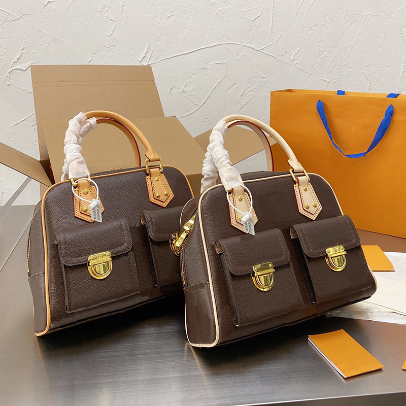 

New luxury Designer Bags vintage Limited series Manhattan handbag Single Shoulder crossbody Totes, Brown