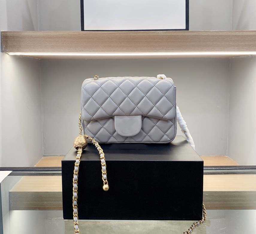 

Designer Bags Handbag Totes Shoulder Cross Body Women High Quality Classic Caviar Square Sheepskin Chains bag 6 co, #1