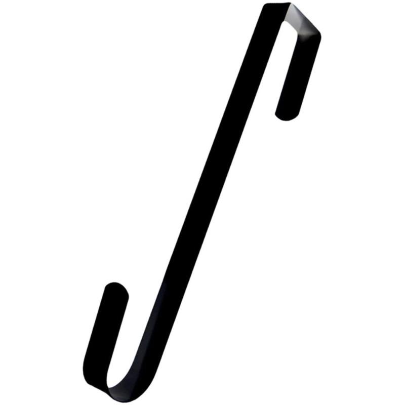 

Hooks & Rails Wall Hook Door Hanger Black 38cm Hanging S Shaped Kitchen White Gardening Supplies Iron Heavy Duty Metal Garland Wreath Holder