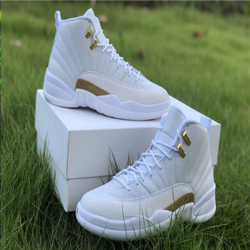 

Authentic size 12 12s Designer OVO Basketball Sneakers Luxurys Shoes White 40--47.5 Designers Jumpman Ship With Box Eoilp, Black