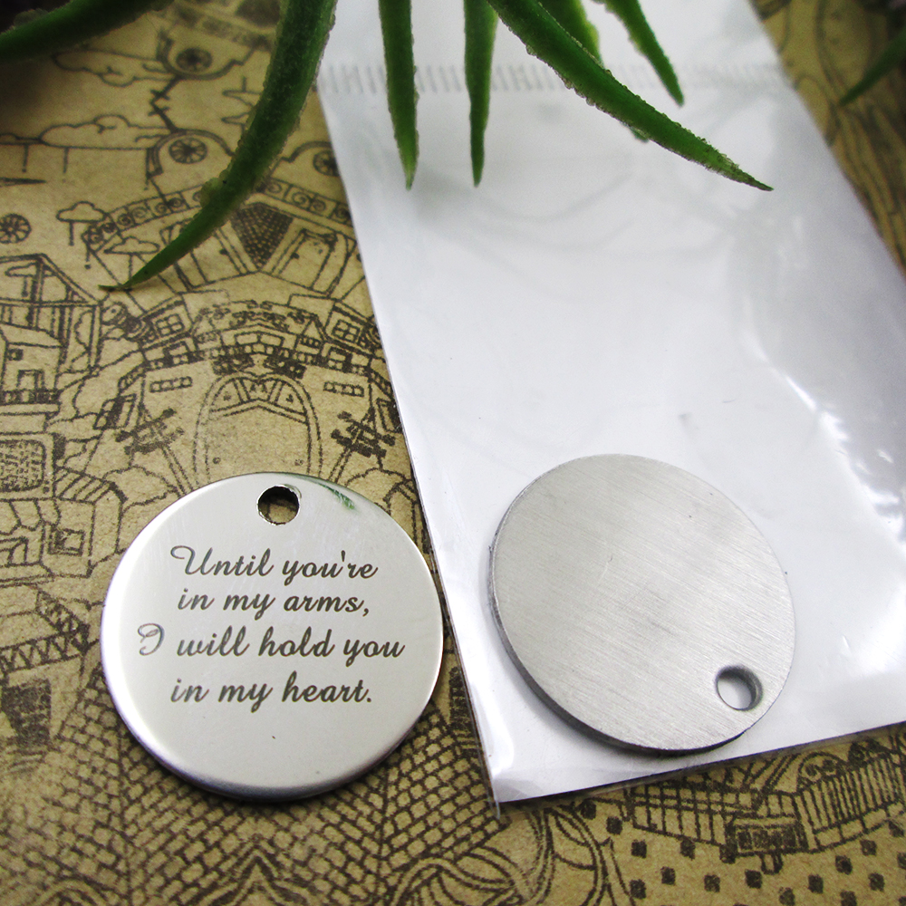 

40pcs--stainless steel charms"Until You're In My Arms, I Will Hold You InMy Heart" more style choosing DIY pendants fo necklace