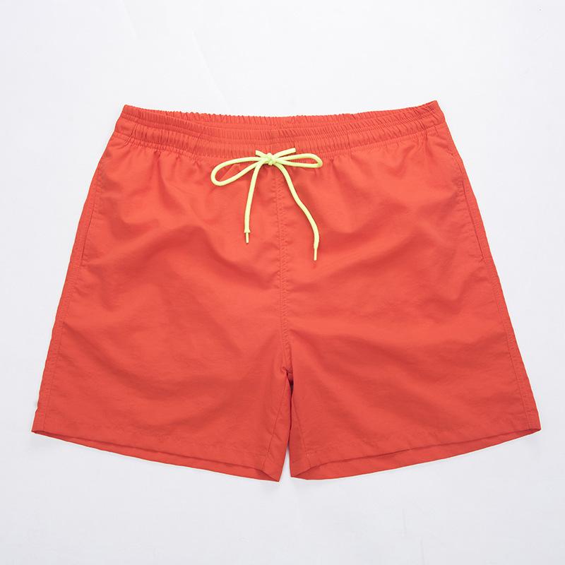 

Running Shorts Men's Casual Beach Pants Solid Color Mens Seaside Vacation Loose Large Size Quick-drying Summer Jogger, Dk07